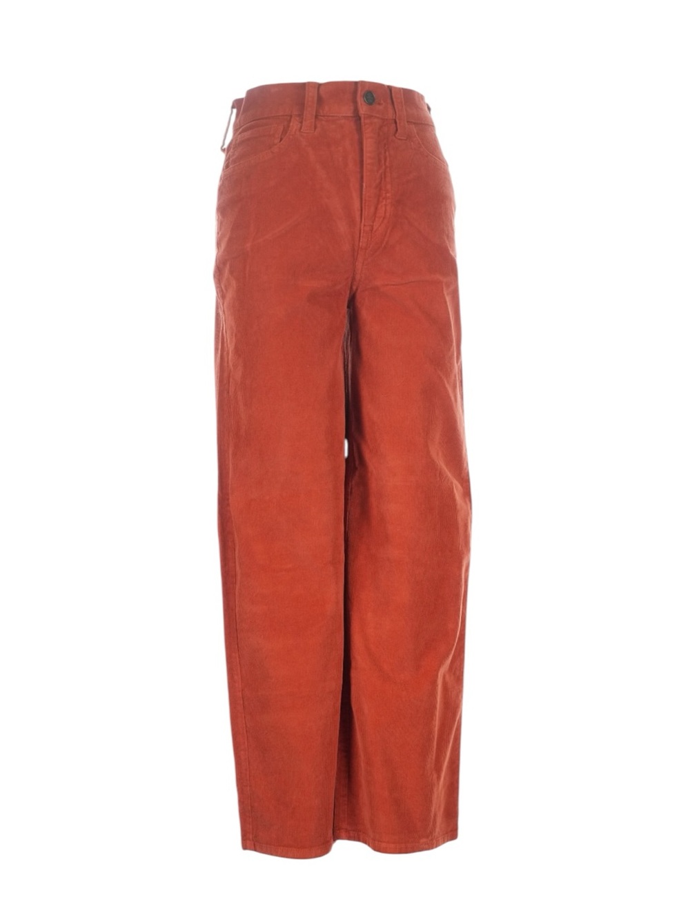 J. Crew Slim Wide Pant in Corduroy Size 25 Vibrant Maple High Rise Office NWT